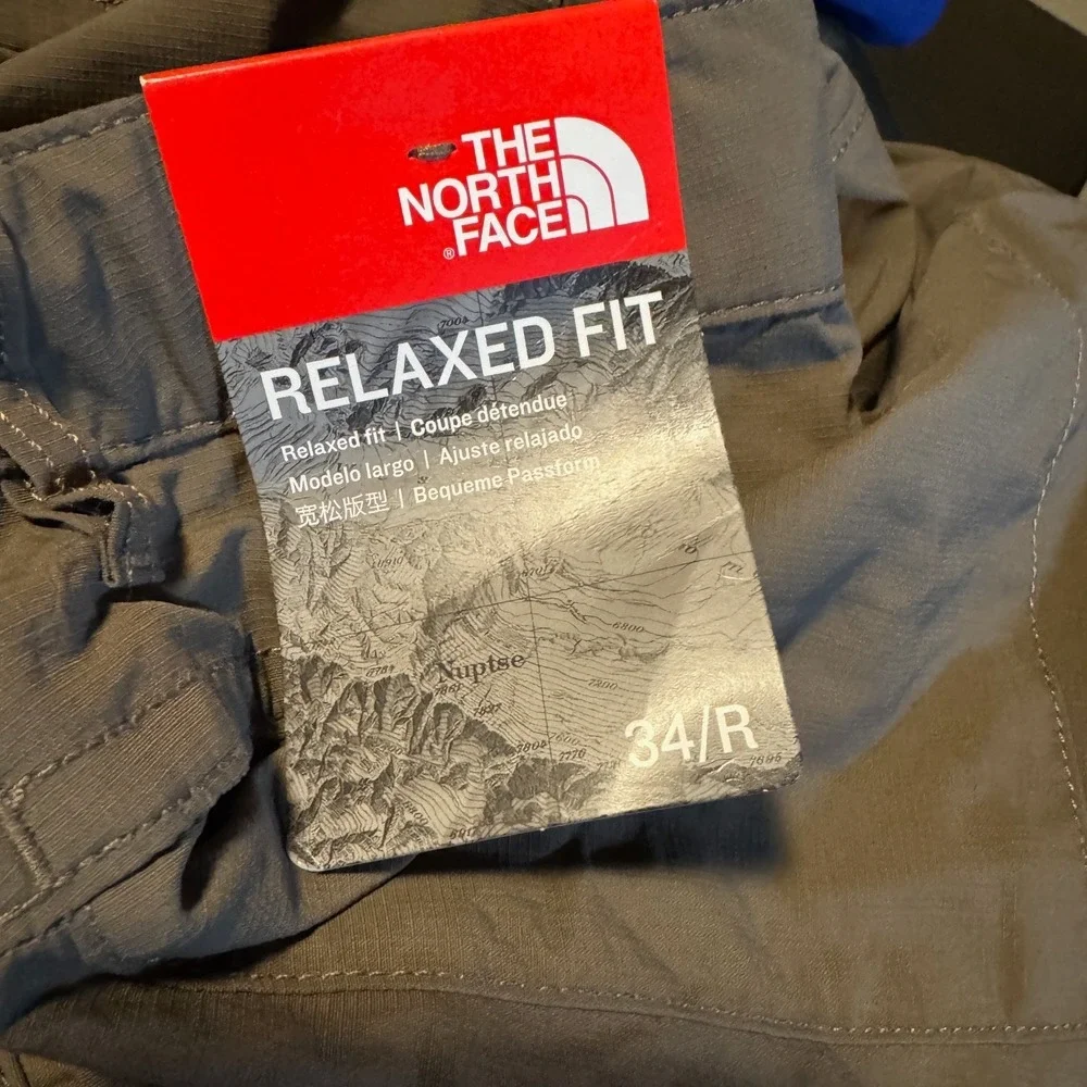 NEW The North Face Paramount Convertible Hiking Pants Shorts Men's 34 Brown Camp